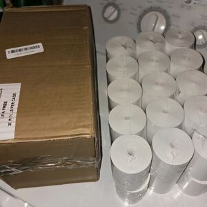 BAM POS 3 1/8 x 190' Coreless Thermal Receipt Paper Rolls for Printers 30 Pack